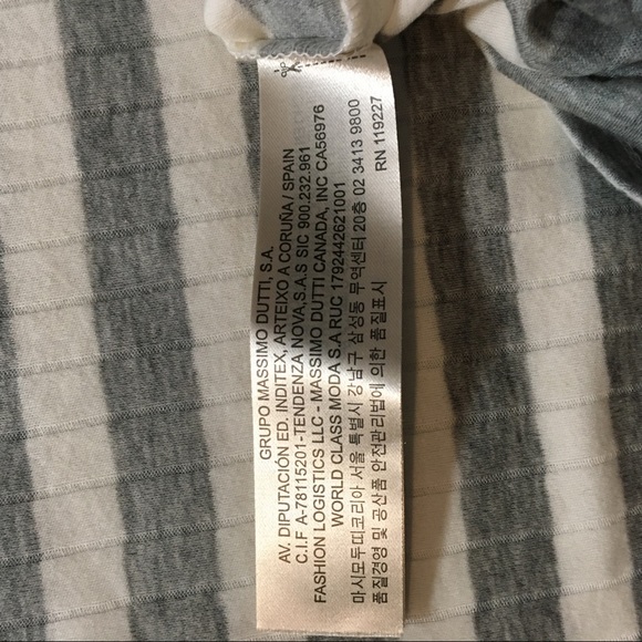 NWT Massimo Dutti Striped Long Sleeve Size XS - Picture 8 of 8